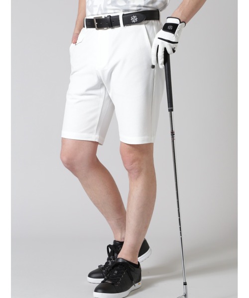 ○★新品未使用　St ANDREWS　サッカーストライプストレッチパンツ　M　白 サッカーストライプ ストレッチパンツ (MENS) | St ANDREWS