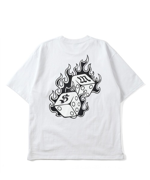 FRUIT OF THE LOOM（フルーツオブザルーム）の「FRUIT OF THE LOOM x MFC STORE DICE FLAME S/S TEE（Tシャツ/カットソー・メンズ・インディゴブルー/サックスブルー/ホワイト/ブラック/グレー系/ピンク系・M/XL/L）」の17枚目の写真