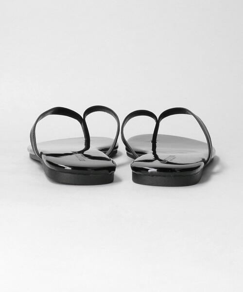 BEAUTY&YOUTH UNITED ARROWS（ビューティーアンドユースユナイテッドアローズ）の「フェイクレザー トングサンダル（サンダル・レディース・ブラック/ターコイズブルー/シルバー・37/35/36/38）」の6枚目の写真