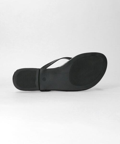 BEAUTY&YOUTH UNITED ARROWS（ビューティーアンドユースユナイテッドアローズ）の「フェイクレザー トングサンダル（サンダル・レディース・ブラック/ターコイズブルー/シルバー・37/35/36/38）」の7枚目の写真