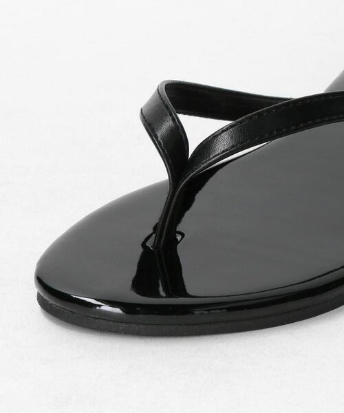 BEAUTY&YOUTH UNITED ARROWS（ビューティーアンドユースユナイテッドアローズ）の「フェイクレザー トングサンダル（サンダル・レディース・ブラック/ターコイズブルー/シルバー・37/35/36/38）」の9枚目の写真