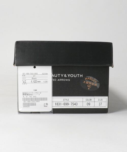 BEAUTY&YOUTH UNITED ARROWS（ビューティーアンドユースユナイテッドアローズ）の「フェイクレザー トングサンダル（サンダル・レディース・ブラック/ターコイズブルー/シルバー・37/35/36/38）」の12枚目の写真