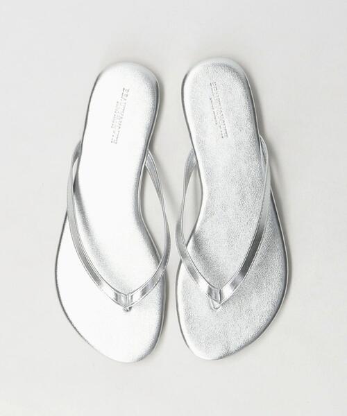 BEAUTY&YOUTH UNITED ARROWS（ビューティーアンドユースユナイテッドアローズ）の「フェイクレザー トングサンダル（サンダル・レディース・ブラック/ターコイズブルー/シルバー・37/35/36/38）」の14枚目の写真