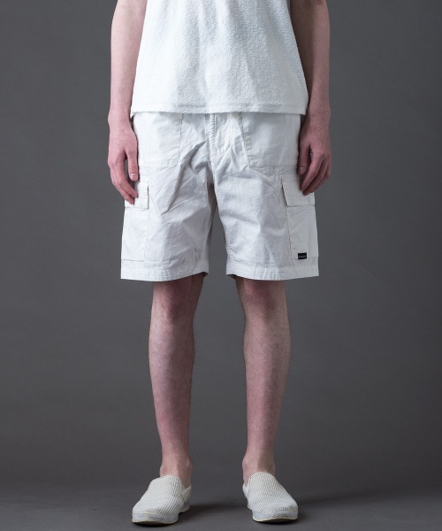 Buffalo Bobs(バッファローボブズ)の「ESERCITO-SHORTS(エジルチト ショーツ)タクティカル カーゴショーツ(カーゴパンツ・メンズ・ホワイト/ブラック/オリーブ・1-2/2-3)」の8枚目の写真