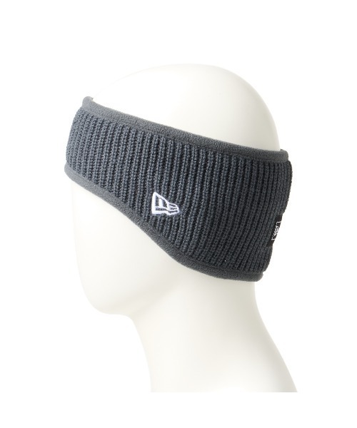 NEW ERA（ニューエラ）の「ニューエラ ニットイヤーウォーマー ヘッドバンド ボアフリースファー（ヘアバンド・メンズ・ブラック/グレー/ブラック系その他・ONE SIZE）」の9枚目の写真