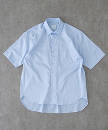 BRICK & SONS | リラックスバックプリーツシャツ半袖＜サックス＞(シャツ/ブラウス)
