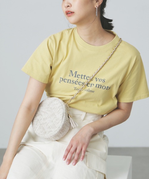 FREE'S MART（フリーズマート）の「◆サンドウォッシュロゴTシャツ（Tシャツ/カットソー・レディース・イエロー/ホワイト/ブラック・FREE）」の12枚目の写真