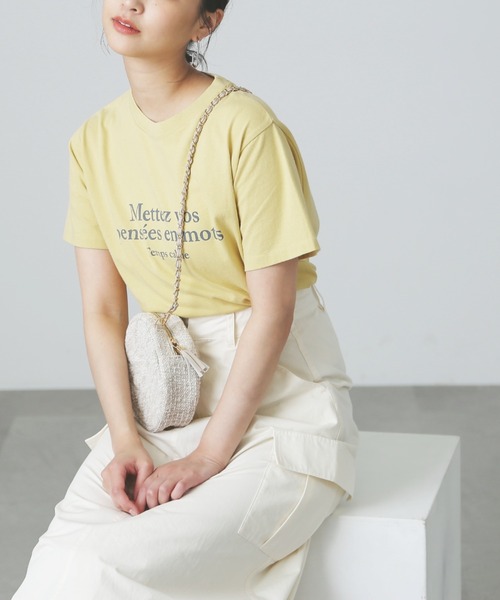 FREE'S MART（フリーズマート）の「◆サンドウォッシュロゴTシャツ（Tシャツ/カットソー・レディース・イエロー/ホワイト/ブラック・FREE）」の10枚目の写真