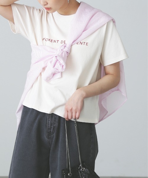 FREE'S MART（フリーズマート）の「◆サンドウォッシュロゴTシャツ（Tシャツ/カットソー・レディース・イエロー/ホワイト/ブラック・FREE）」の16枚目の写真