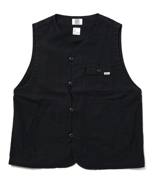 GUNG HO（ガンホー）の「GUNG HO/ガンホー 別注 ワークベスト/ミリタリーベスト/SP GUNGHO WORK VEST 2（ベスト・メンズ・オリーブ/ブラック/オフホワイト・LARGE/MEDIUM）」の12枚目の写真