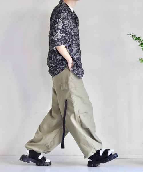 JUNRED(ジュンレッド)の「Mr.SZK × JUNRed / ペイズリープリントハーフスリーブシャツ(シャツ/ブラウス・メンズ・ブラック/グリーン・M/L/S)」の20枚目の写真