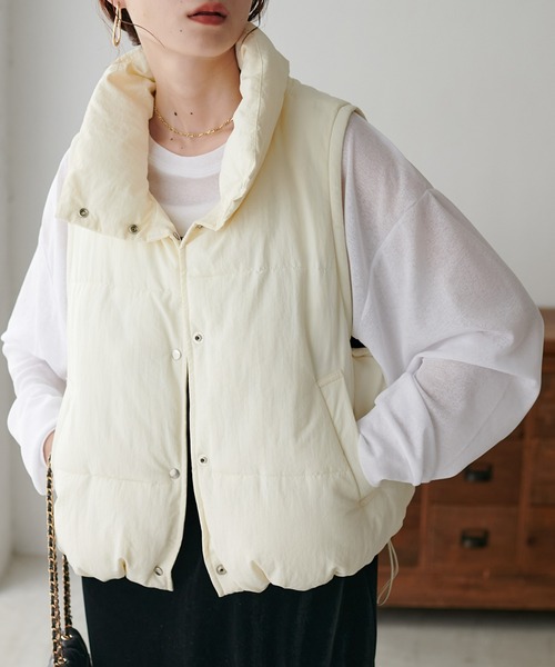 DISCOAT（ディスコート）の「中綿ショートベスト（ダウンベスト）」 - WEAR