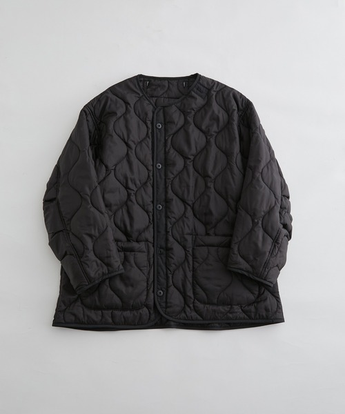 ADAM ET ROPE'(アダムエロペ)の「《2点セット》ナイロンツイル M-65 ビッグシルエット モッズコート / コート&中綿ライナーセット / ライナー取り外し可能(モッズコート・メンズ・ブラック・M/S/L)」の19枚目の写真