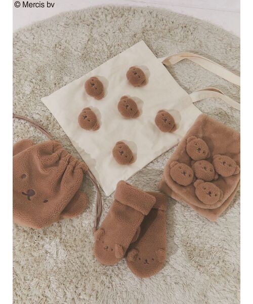 merry jenny(メリージェニー)の「mocomoco boris mitten(手袋・レディース・ブラウン・FREE)」の7枚目の写真