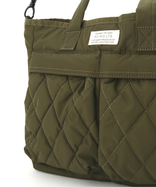 AVIREX（アヴィレックス）の「【直営店限定】NYLON MINI TOTE BAG/ ナイロンミニトートバッグ（トートバッグ・レディース・ブラック/オリーブ/レッド・FREE）」の7枚目の写真