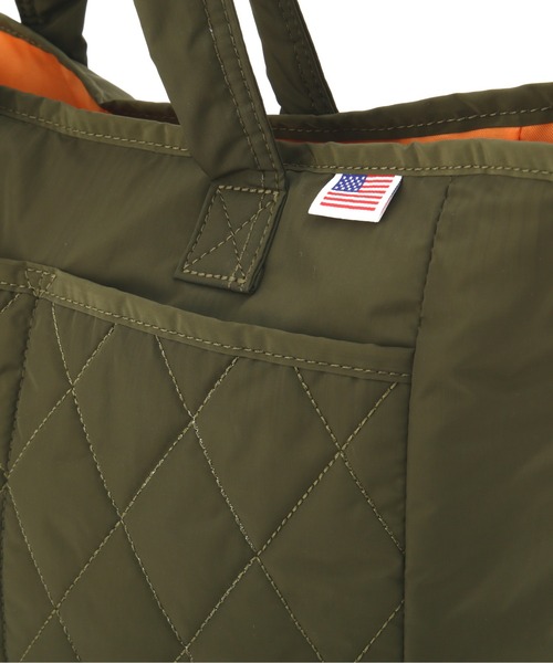 AVIREX（アヴィレックス）の「【直営店限定】NYLON MINI TOTE BAG/ ナイロンミニトートバッグ（トートバッグ・レディース・ブラック/オリーブ/レッド・FREE）」の6枚目の写真