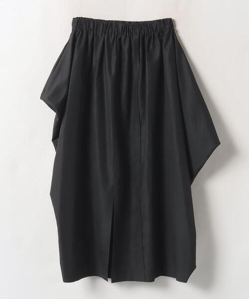 LANVIN en Bleu（ランバンオンブルー）の「アシンメドレープゴムスカート（スカート・レディース・カーキ/ブラック・38/36）」の11枚目の写真