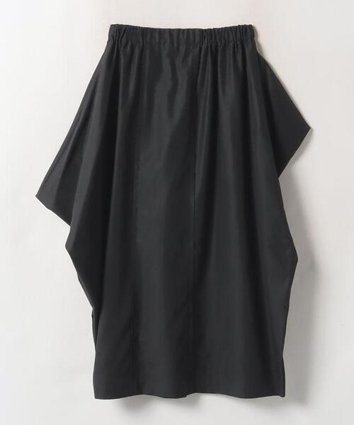 LANVIN en Bleu（ランバンオンブルー）の「アシンメドレープゴムスカート（スカート・レディース・カーキ/ブラック・38/36）」の14枚目の写真