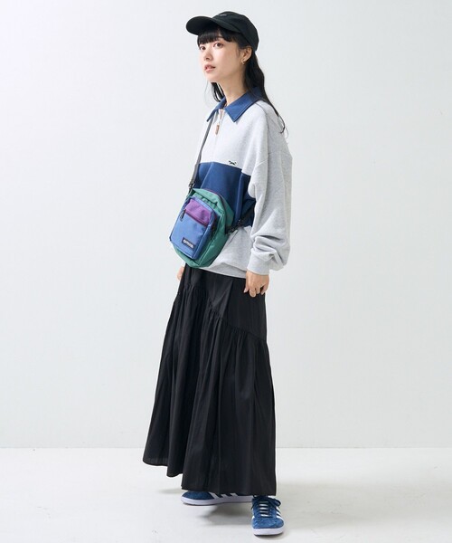 FREAK'S STORE(フリークスストア)の「TOWN CRAFT × FREAK'S STORE/タウンクラフト 別注 ポロ 配色 スウェット(スウェット・レディース・ライトグレー/オフホワイト・フリ-)」の10枚目の写真