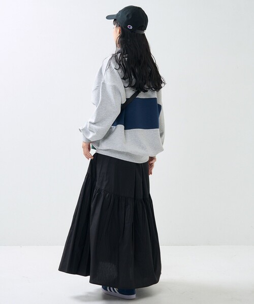 FREAK'S STORE(フリークスストア)の「TOWN CRAFT × FREAK'S STORE/タウンクラフト 別注 ポロ 配色 スウェット(スウェット・レディース・ライトグレー/オフホワイト・フリ-)」の11枚目の写真