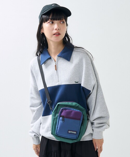 FREAK'S STORE(フリークスストア)の「TOWN CRAFT × FREAK'S STORE/タウンクラフト 別注 ポロ 配色 スウェット(スウェット・レディース・ライトグレー/オフホワイト・フリ-)」の12枚目の写真