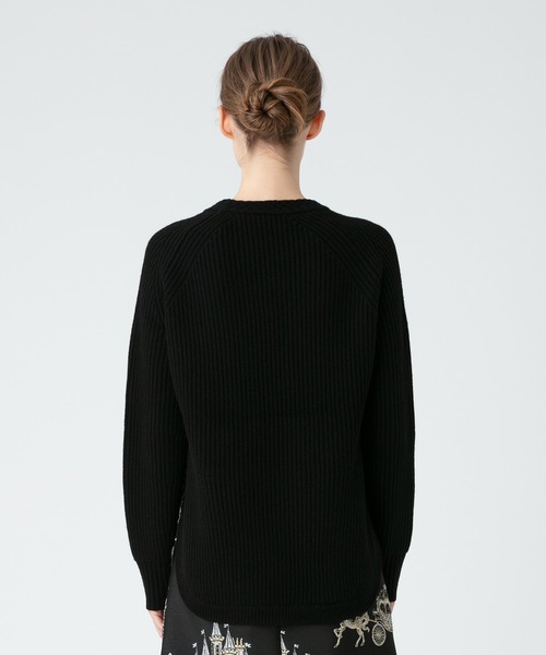 LOULOU WILLOUGHBY(ルルウィルビー)の「【LOULOU WILLOUGHBY】カシミヤブレンド両畦プルオーバー(ニット/セーター・レディース・ピンク/オフホワイト/ブラック・2)」の7枚目の写真