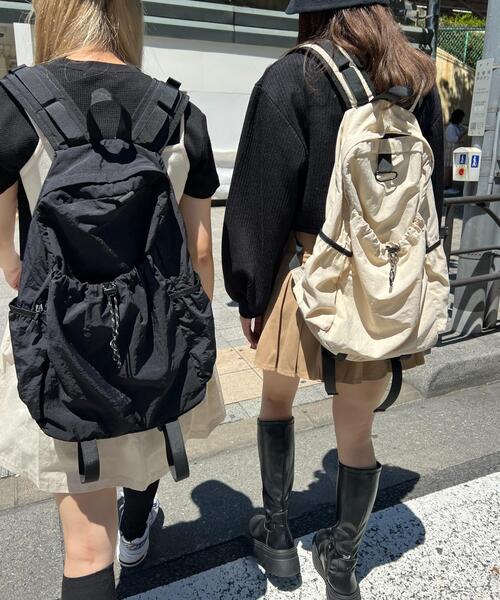 WC（ダブル シー）の「ナイロンバックパック（バックパック/リュック・レディース・ベージュ/ブラック・FREE）」の17枚目の写真