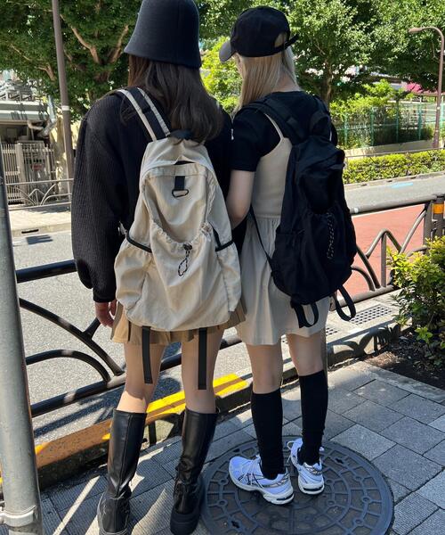 WC（ダブル シー）の「ナイロンバックパック（バックパック/リュック・レディース・ベージュ/ブラック・FREE）」の18枚目の写真