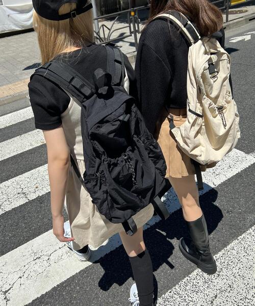 WC（ダブル シー）の「ナイロンバックパック（バックパック/リュック・レディース・ベージュ/ブラック・FREE）」の19枚目の写真