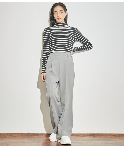 ANAP（アナップ）の「センタータックセミワイドパンツ【セットアップ対応】（その他パンツ・レディース・ベージュ/グレー/ブラック・FREE）」の18枚目の写真