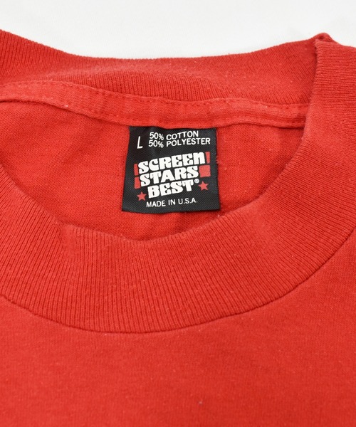 VINTAGE(ヴィンテージ)の「【ヴィンテージ古着】80's ヴィンテージプリントTシャツ USA製 THE TENTH PAN AMERICAN GAMES(Tシャツ/カットソー・メンズ・レッド・LARGE)」の3枚目の写真