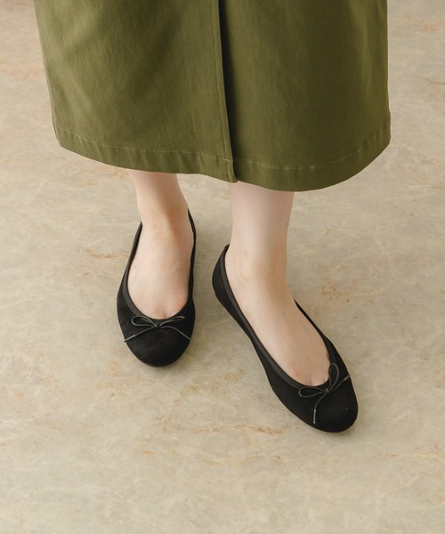 RODE SKO(ロデスコ)の「『MADE IN JAPAN』スエード調ベーシックバレエ(バレエシューズ・レディース・アニマル/ブラック/ベージュ系その他/レッド・37/38/39/35/36/37.5/38.5/36.5)」の11枚目の写真