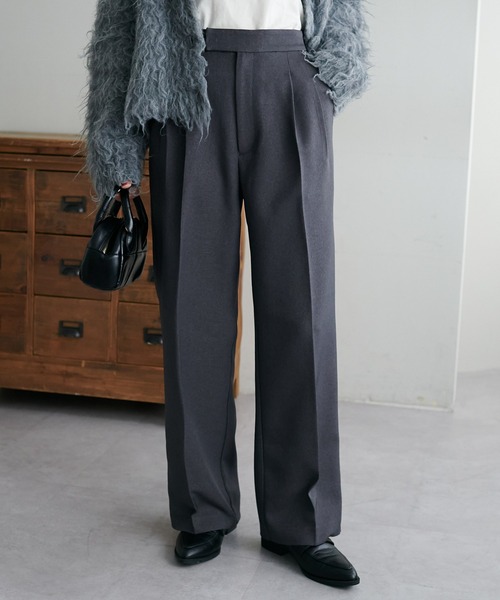 DISCOAT（ディスコート）の「ウールライクストレートパンツ（その他パンツ・レディース・グレー/ダークブラウン/ブラック・SMALL/MEDIUM/LARGE）」の8枚目の写真