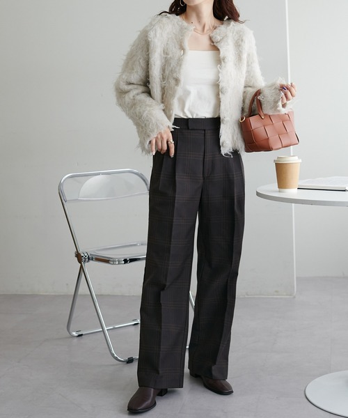 DISCOAT（ディスコート）の「ウールライクストレートパンツ（その他パンツ・レディース・グレー/ダークブラウン/ブラック・SMALL/MEDIUM/LARGE）」の21枚目の写真