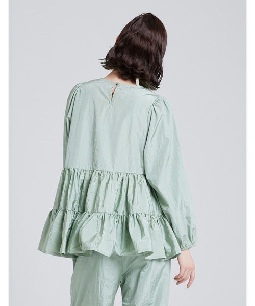 Little sunny bite(リトルサニーバイト)の「《Little sunny bite》Nylon frill dress(ワンピース・レディース・ホワイト/オレンジ/ブラック/グリーン・SMALL)」の22枚目の写真