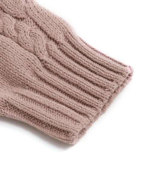 Seraph（セラフ）の「【マシンウォッシャブル】ケーブルセーター（ニット/セーター・キッズ・ベビーピンク/アイボリー/ブラウン/ラベンダー/ミント・130/90/140/95/80/100/110/120）」の9枚目の写真