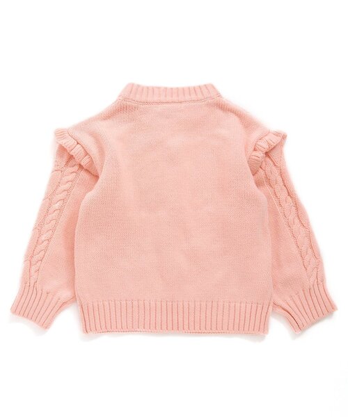 Seraph（セラフ）の「【マシンウォッシャブル】ケーブルセーター（ニット/セーター・キッズ・ベビーピンク/アイボリー/ブラウン/ラベンダー/ミント・130/90/140/95/80/100/110/120）」の12枚目の写真