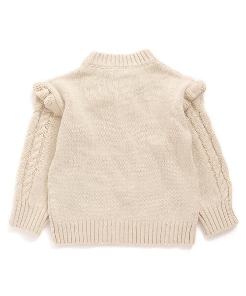 Seraph（セラフ）の「【マシンウォッシャブル】ケーブルセーター（ニット/セーター・キッズ・ベビーピンク/アイボリー/ブラウン/ラベンダー/ミント・130/90/140/95/80/100/110/120）」の14枚目の写真