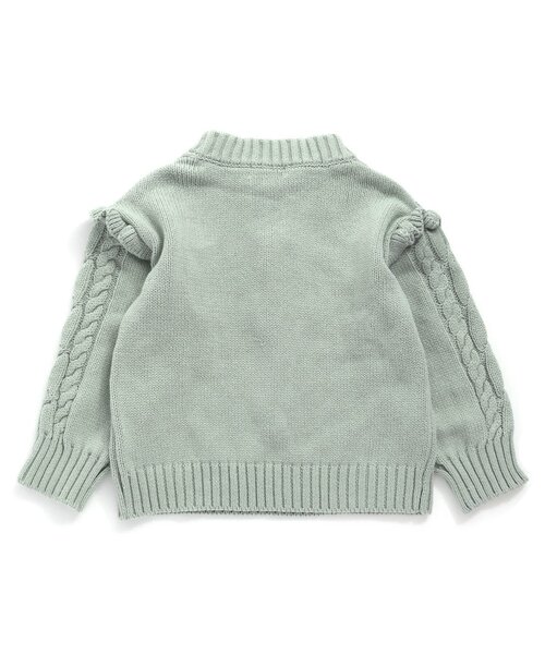 Seraph（セラフ）の「【マシンウォッシャブル】ケーブルセーター（ニット/セーター・キッズ・ベビーピンク/アイボリー/ブラウン/ラベンダー/ミント・130/90/140/95/80/100/110/120）」の16枚目の写真