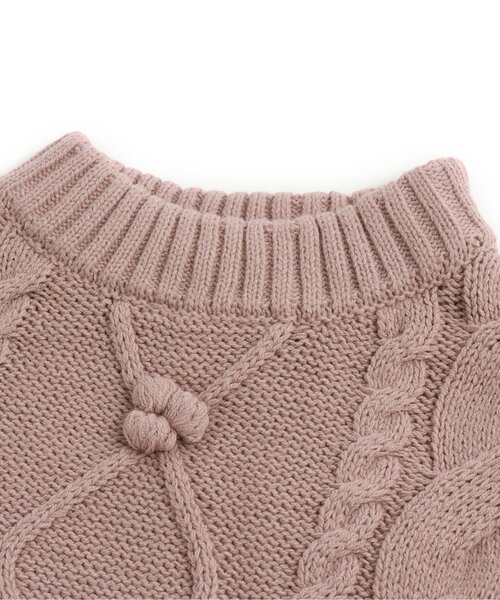 Seraph（セラフ）の「【マシンウォッシャブル】ケーブルセーター（ニット/セーター・キッズ・ベビーピンク/アイボリー/ブラウン/ラベンダー/ミント・130/90/140/95/80/100/110/120）」の17枚目の写真