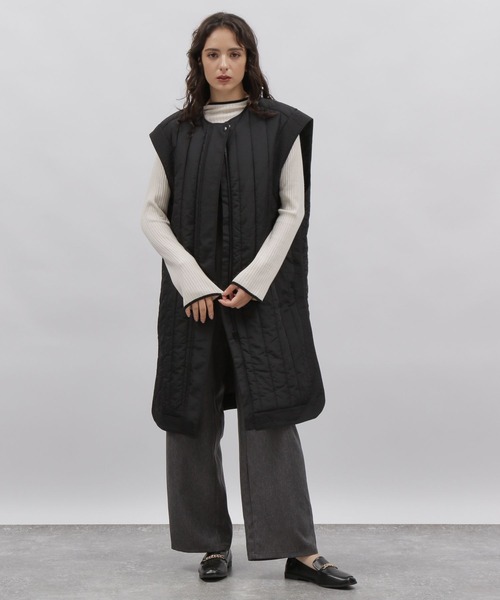 LAKOLE（ラコレ）の「バーディカルキルトジレ / 971478（ナイロンジャケット・レディース・ブラック/アイボリー・MEDIUM/SMALL）」の3枚目の写真