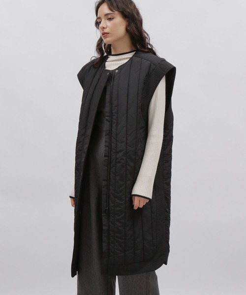 LAKOLE（ラコレ）の「バーディカルキルトジレ / 971478（ナイロンジャケット・レディース・ブラック/アイボリー・MEDIUM/SMALL）」の6枚目の写真