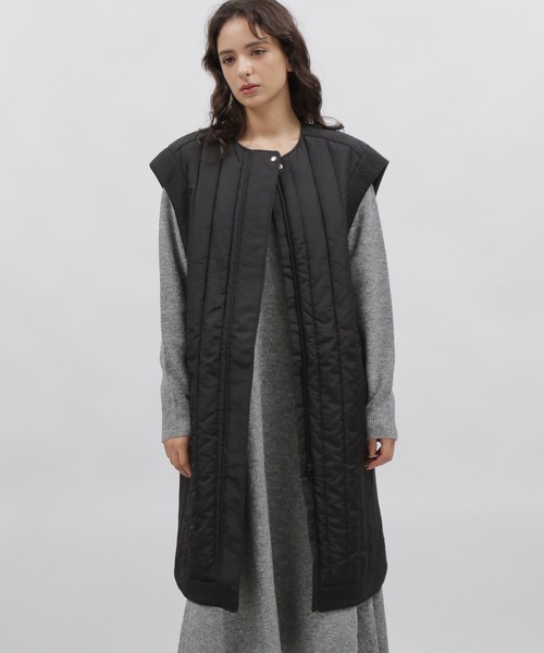 LAKOLE（ラコレ）の「バーディカルキルトジレ / 971478（ナイロンジャケット・レディース・ブラック/アイボリー・MEDIUM/SMALL）」の8枚目の写真