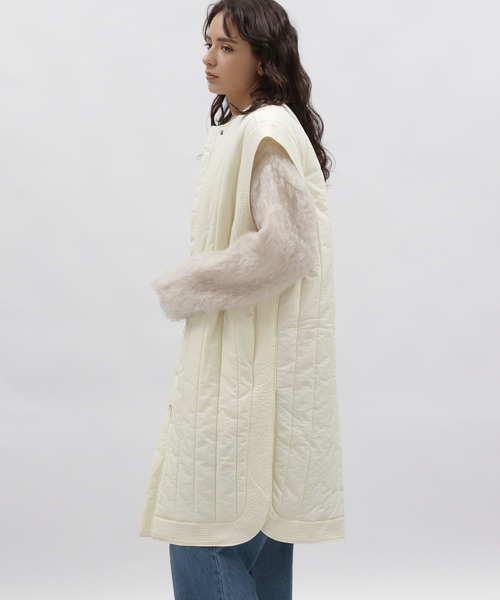 LAKOLE（ラコレ）の「バーディカルキルトジレ / 971478（ナイロンジャケット・レディース・ブラック/アイボリー・MEDIUM/SMALL）」の14枚目の写真