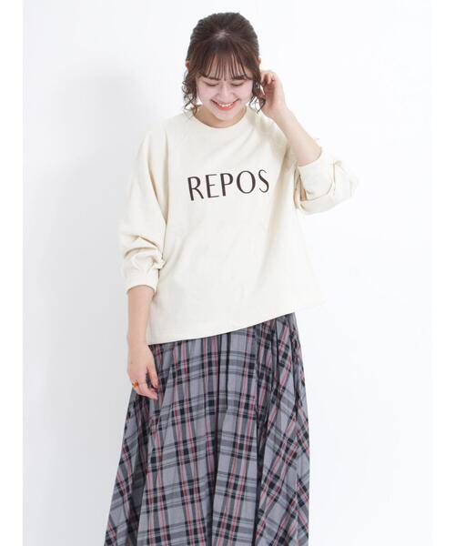 Samansa Mos2（サマンサ モスモス）の「【吸水速乾】ふんわりスリーブドロストスウェット（Tシャツ/カットソー・レディース・グリーン/トップグレー/ネイビー/キナリ・F）」の5枚目の写真