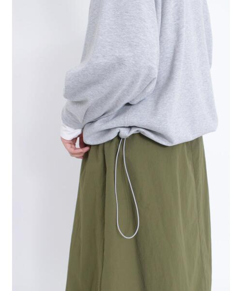 Samansa Mos2（サマンサ モスモス）の「【吸水速乾】ふんわりスリーブドロストスウェット（Tシャツ/カットソー・レディース・グリーン/トップグレー/ネイビー/キナリ・F）」の7枚目の写真