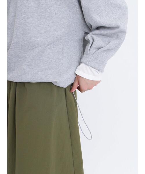 Samansa Mos2（サマンサ モスモス）の「【吸水速乾】ふんわりスリーブドロストスウェット（Tシャツ/カットソー・レディース・グリーン/トップグレー/ネイビー/キナリ・F）」の8枚目の写真