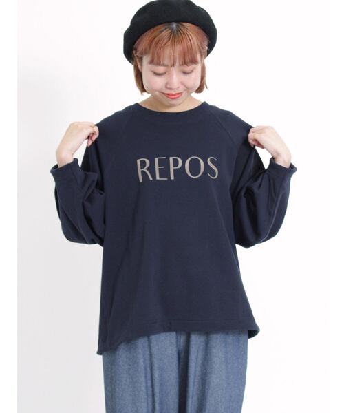 Samansa Mos2（サマンサ モスモス）の「【吸水速乾】ふんわりスリーブドロストスウェット（Tシャツ/カットソー・レディース・グリーン/トップグレー/ネイビー/キナリ・F）」の13枚目の写真