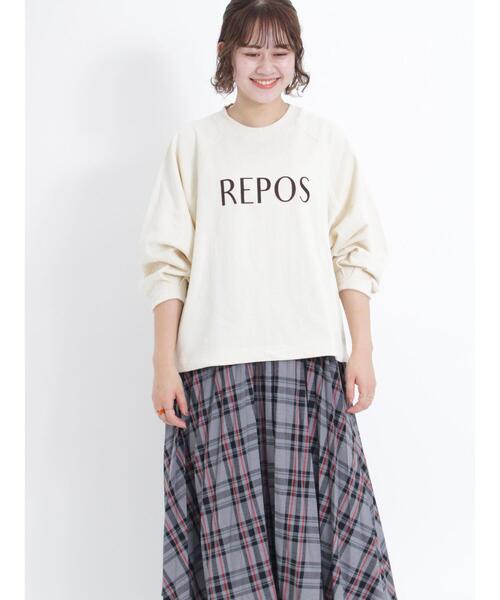 Samansa Mos2（サマンサ モスモス）の「【吸水速乾】ふんわりスリーブドロストスウェット（Tシャツ/カットソー・レディース・グリーン/トップグレー/ネイビー/キナリ・F）」の17枚目の写真