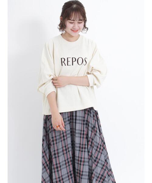 Samansa Mos2（サマンサ モスモス）の「【吸水速乾】ふんわりスリーブドロストスウェット（Tシャツ/カットソー・レディース・グリーン/トップグレー/ネイビー/キナリ・F）」の18枚目の写真